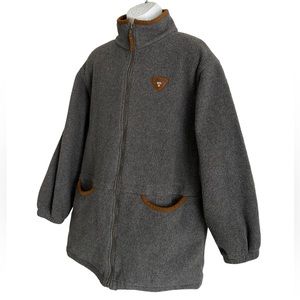 Obermeyer Womens Fleece Jacket Full Zip Coat Pockets Logo Patch L